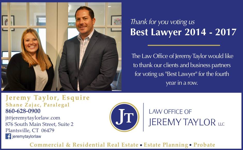 Estate Planning Attorney Southington CT Law Offices of Jeremy Taylor, LLC